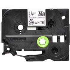 BROTHER Bezpečnostná páska TZe-SE4 18mm biela/čierna