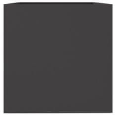 Vidaxl Kvetináč čierny 62x47x46 cm oceľ valcovaná za studena