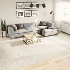 Petromila vidaXL Chlpatý koberec vysoký vlas moderný krémový 300x400 cm