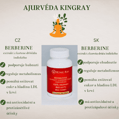 Kingray BERBERINE (extrakt z koreňa dráča indického) 60kps