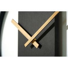 Flexistyle Dubové hodiny Loft Oval kovové 50cm, z231