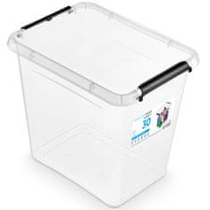 EDANTI Plastový Úložný Box Kontajner S Vekom Škatuľa Pre Oblečenie Hračky Dokumenty 30 L
