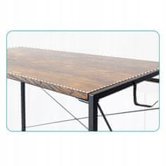 MUVU Kovový drevený počítačový stôl vintage loft industrial 100 x 50 x 70cm