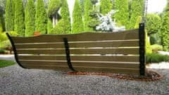 TopKing Drevená závesná záhradná hojdačka 55x120cm