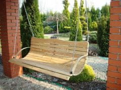 TopKing Drevená závesná záhradná hojdačka 55x180cm