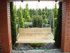 TopKing Drevená závesná záhradná hojdačka 55x120cm