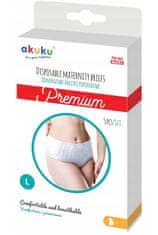AKUKU Jednorazové popôrodné nohavičky Premium - 5ks v balení, veľ. L