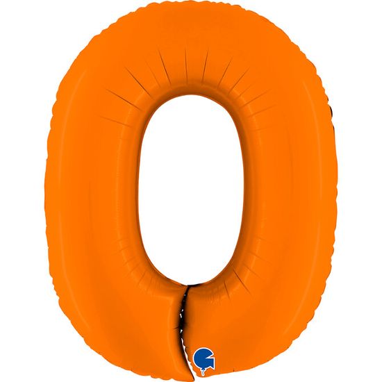 Grabo Fóliový balón číslo 0 oranžový 102cm