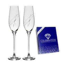Celebration Poháre na šampanské Celebration 210ml 139 Crystals (2KS)