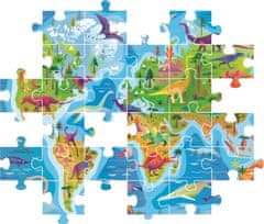 Clementoni Puzzle Dinosaurie mapa 180 dielikov