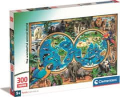 Clementoni Puzzle Úžasný svet zvierat 300 dielikov
