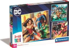Clementoni Puzzle DC Comics: Liga Spravodlivosti 3x48 dielikov