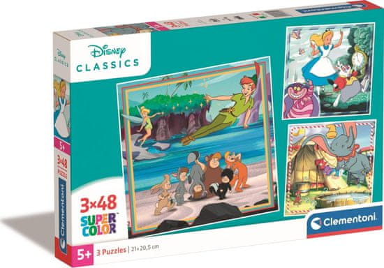Clementoni Puzzle Disney klasika 3x48 dielikov