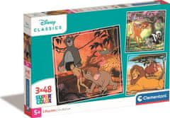 Clementoni Puzzle Disney klasika 3x48 dielikov