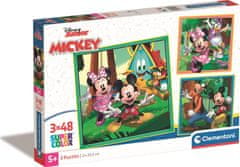 Clementoni Puzzle Mickey a kamaráti 3x48 dielikov