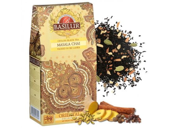 Basilur BASILUR Masala Chai - Čierny listový čaj z Cejlonu s prírodnou arómou korenín, 100 g