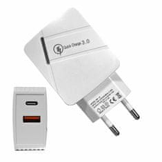 Pronett  XJ5095 Rýchlonabíjačka, Quick Charge USB 3.0 + TYP C