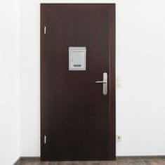 Rottner Udine poštová schránka strieborná | Cylindrický zámok | 21.5 x 30 x 7 cm