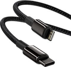 Noname Baseus Tungsten Gold rychlonabíjecí / datový kabel USB-C na Lightning PD 20W 2m, černá