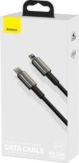 Noname Baseus Tungsten Gold rychlonabíjecí / datový kabel USB-C na Lightning PD 20W 2m, černá