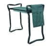 Záhradná stolička 2 v 1: záhradná pomôcka pre bezbolestné kolená a chrbát s mäkkým vankúšom - skladacia a ľahká na prenášanie s nosnosťou do 120 kg odolná voči všetkým poveternostným podmienkam