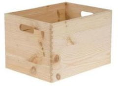 Strend Pro Krabica drevená, 40x30x14 cm, box s úchytmi, škatuľa