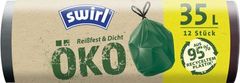 Swirl Vrecia Swirl EKO, na odpad, zaťahovacie, zelené, 35 lit., 12 ks