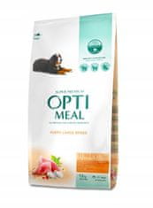 OptiMeal OPTIMEAL suché krmivo pre šteňatá veľkých plemien s morčacím mäsom 12 kg