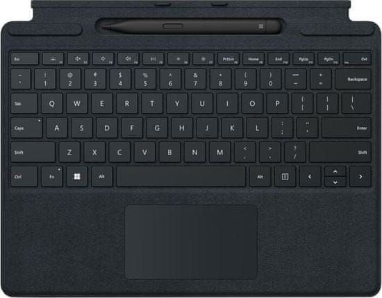 Microsoft Surface Pro Signature Keyboard+Pen Con, CZ/SK (8X6-00091CZ), čierna