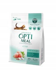 OptiMeal OPTIMEAL suché krmivo pre mačiatka s kuracím mäsom 200 g