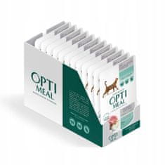 OptiMeal OPTIMEAL mokré krmivo pre mačky Hairball control - Kačica, pečeň 12x85 g