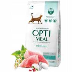 OptiMeal OPTIMEAL suché krmivo pre sterilizované mačky INDIAN FOAT 1,5kg