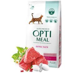OptiMeal OPTIMEAL suché krmivo pre mačky s teľacím mäsom 1,5 kg