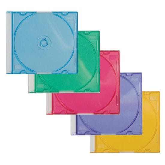 Q-Connect Farebné obaly na CD/DVD