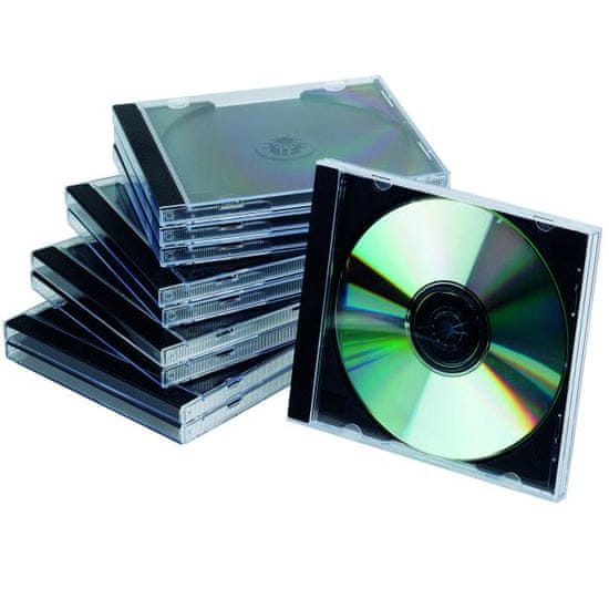 Q-Connect Obal na CD/DVD Jewel čierny tray