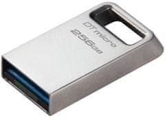 Kingston DataTraveler Micro, 256GB (DTMC3G2/256GB), strieborná