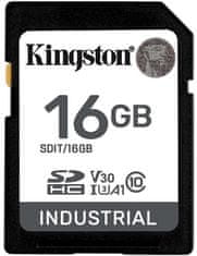 Kingston Industrial sacure Digital (SDHC), 16GB (SDIT/16GB), čierna