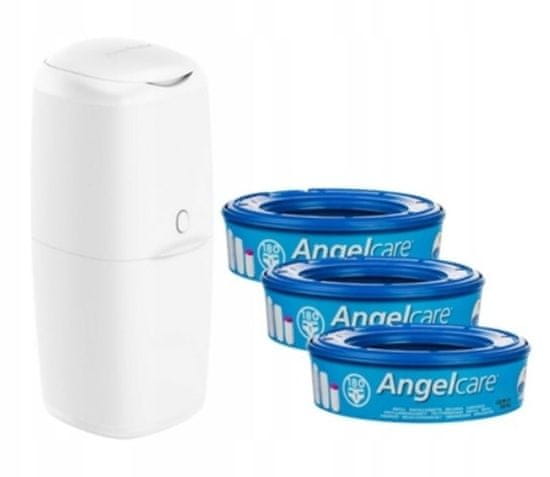 Angelcare Koš na použité plenky ANGELCARE + 3 x vložka do koše