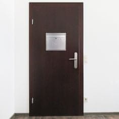 Rottner Teramo poštová schránka strieborná | Cylindrický zámok | 36 x 32 x 8 cm