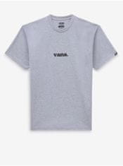 Vans Sivé pánske melírované tričko VANS Lower Corecase S