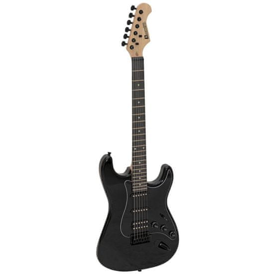 Dimavery ST-312, elektrická gitara, čierna