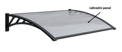 eoshop Panel polykarbonátu pre vchodový prístrešok 1446x493,5mm