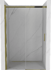 Mexen OMEGA posuvné sprchové dvere do otvoru 100 cm, zlatá-transparentná, 825-100-000-50-00