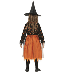 Guirca Kostým Oranžová čarodejnica s pavúkmi 5-6 rokov