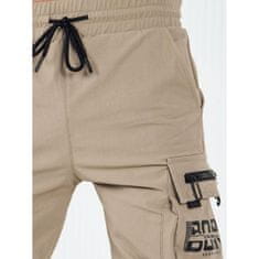 Dstreet Pánske bojové nohavice VAL béžové ux4172 XL