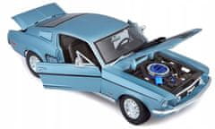 Maisto Ford Mustang GT Cobra Jet FB 1968 metal modrá 1:18