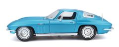 Maisto Chevrolet Corvette 1965 metal světle modrá 1:18