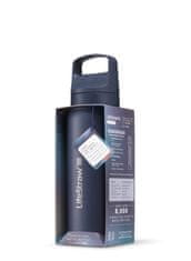 LifeStraw LGV42SASWW Go 2.0 Stainless Steel Water Filter Bottle 24oz Aegean Sea