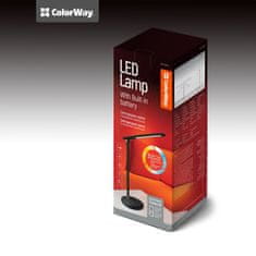 ColorWay LED stolná lampa CW so zabudovanou batériou CW-DL02B-B - čierna