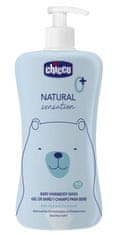 Chicco šampon na vlasy a tělo Natural Sensation s aloe a heřmánkem 500 ml, 0m+